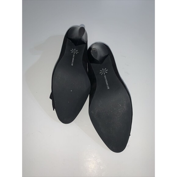 Isaac Mizrahi Live Women's 8M Pumps Stacked Heel Suede with Bow A269800 - Picture 9 of 9